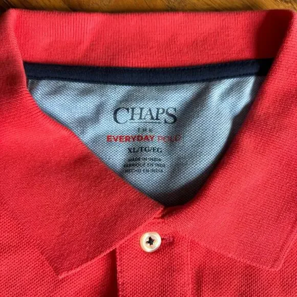 CHAPS Brand New Red Polo with Temperature Control - Picture 11 of 11
